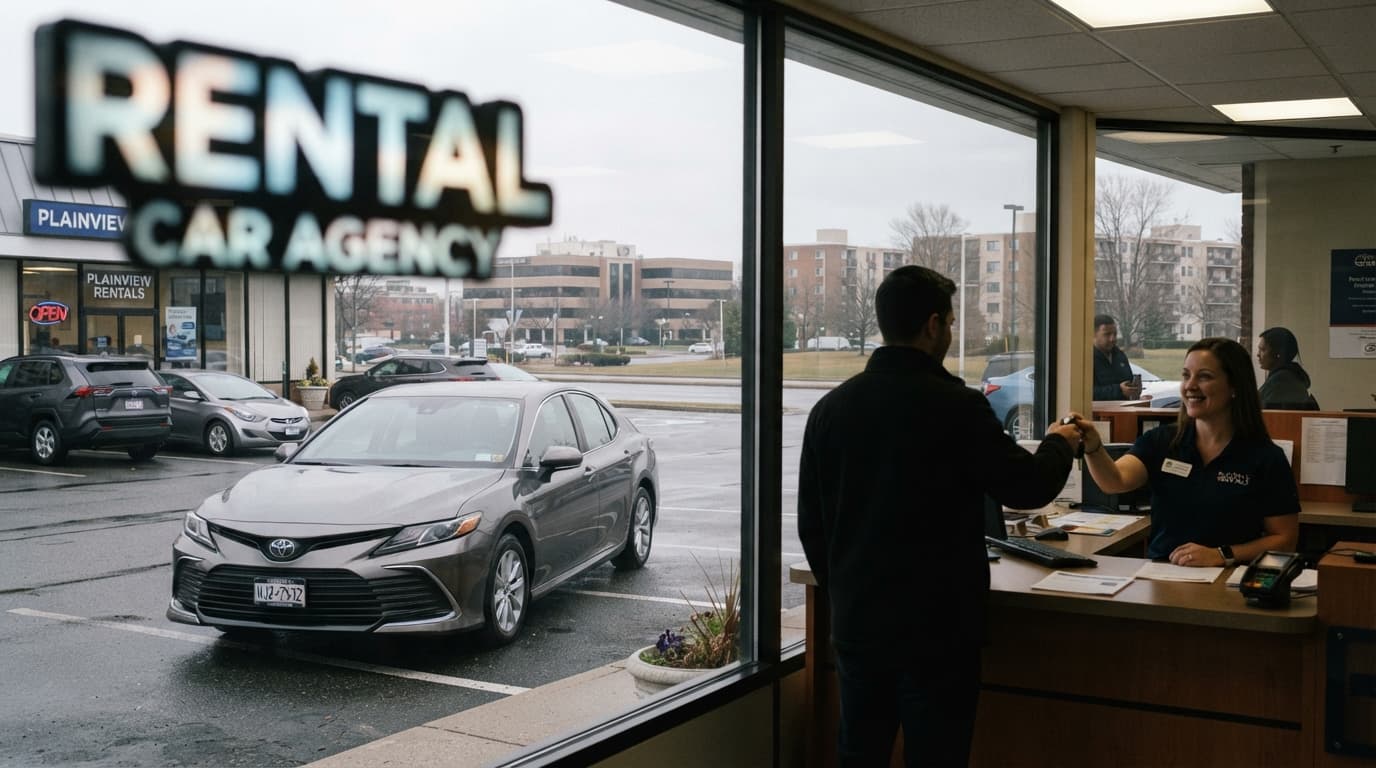 Plainview NY auto claim with rental reimbursement while a damaged car is repaired at a body shop